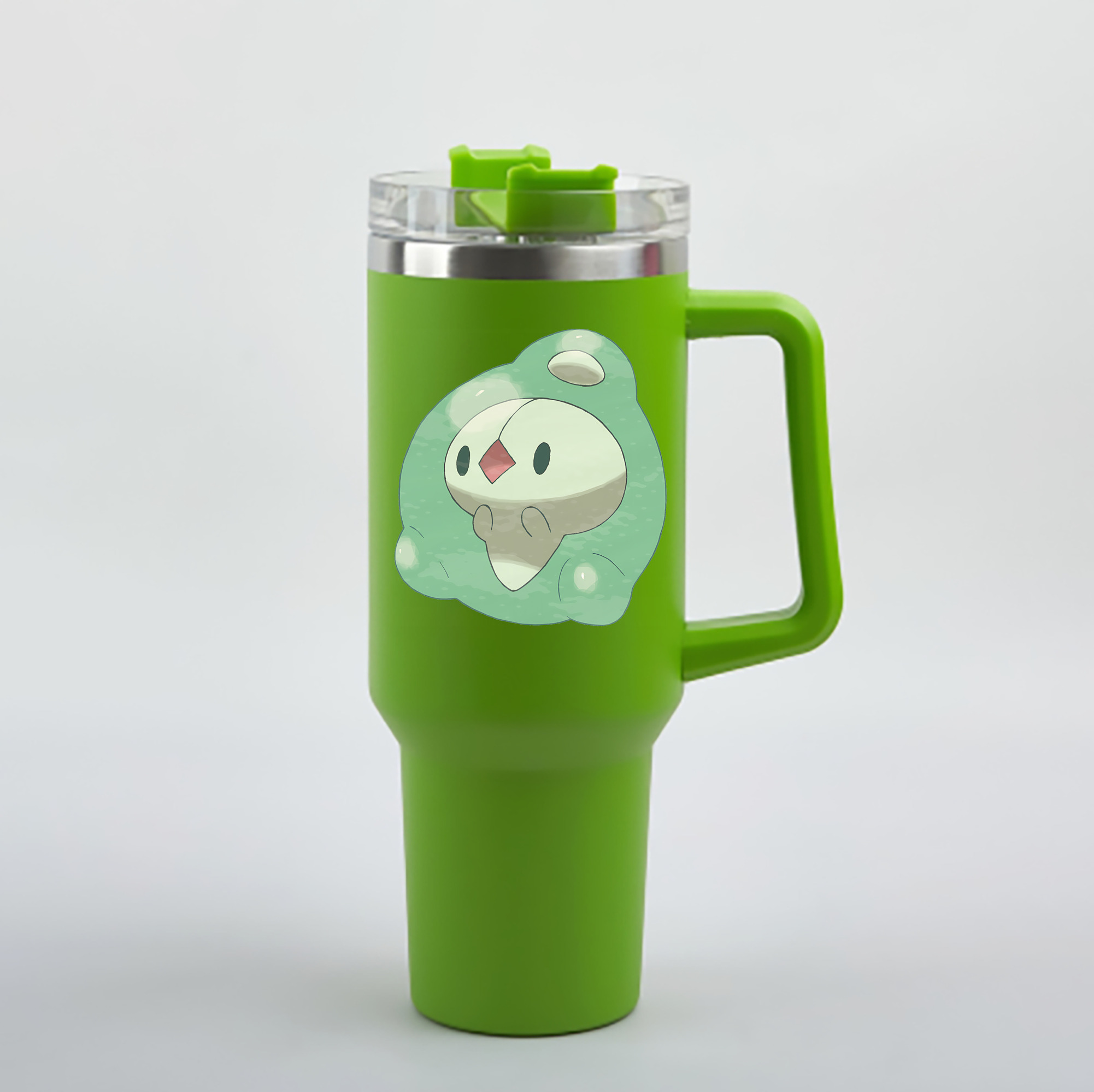 （画像用） ポケットモンスター Pokémon 1200mL車用タンブラー - クリスタルステッカー（プラスチックストロー付き）